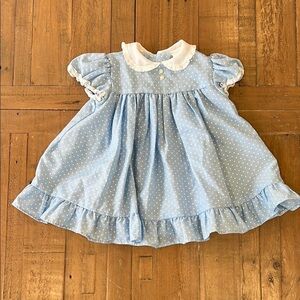 Ruth of Carolina vintage blue ditzy heart dress